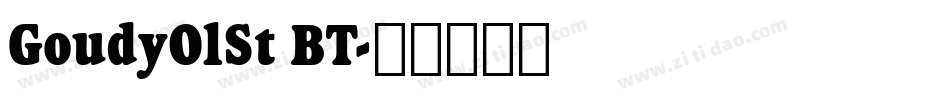 GoudyOlSt BT字体转换